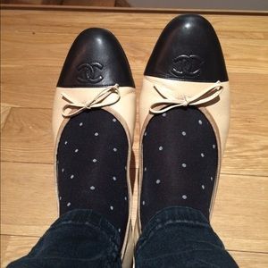 Chanel Two-Tone Flats